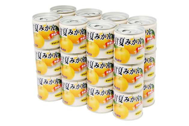 甘夏みかん（身割れ）缶詰24個セット(1054) 拡大