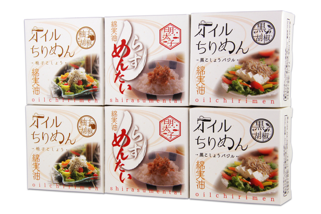 オイルちりめん3種セット（6缶）(4512) 拡大