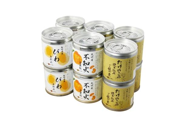 不知火・たけのこ・びわ缶詰セット(12個)(4560) 拡大